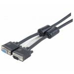 Exertis - SVGA Monitorkabel, 15pol HD D-Sub St./Bu., 10,0 m, schwarz Hochwertiges Monitorkabel fr hohe Ansprche (119840)