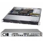 Supermicro - Super Micro Supermicro SC813M FTQC-505CB - Rack - einbauf�hig - 1U - ATX - SATA/SAS - Hot-Swap 500 Watt - Schwarz (CSE-813M