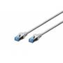 Digitus Professional - DIGITUS Patchkabel Cat5e SF/UTP Ste. RJ45 2,00m grau Polybeutel