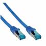 Inline -  Patchkabel Cat.6A, S/FTP (PiMf), halogenfrei, 500MHz, blau, 100m (76899B)