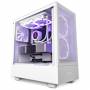 Nzxt - H series H5 Flow - Mid tower - E-ATX - Seitenteil mit Fenster (gehrtetes Glas) - keine Spannungsversorgung - wei - 