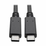Tripp Lite - USB 3.1 Gen 2 USB-C Cable w/ 5A Rating 20V M/M USB Type-C 3ft 3' - USB-Kabel - 24 pin USB-C (M) zu 24 pin USB-C (M) - USB 3.1 Ge