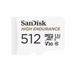 Sandisk - SanDisk High Endurance - Flash-Speicherkarte (microSDXC-an-SD-Adapter inbegriffen) - 512GB - Video Class V30 / UHS-I U3 / Class1