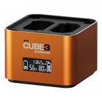 H�hnel - Doppelladeger�t Pro Cube 3 - Sony mit LCD-Display retail