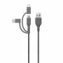 Gp Batteries - GP CY1N Lade & Sync Kabel 1m 3in1 USB-A auf Micro/USB-C/Light