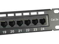 Equip Patchpanel 24x Rj45 Cat5e 19 1he Schwarz 1