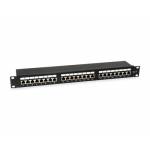 Equip - Patchpanel 24x RJ45 Cat6 19 FTP 1HE ISO/IEC schwarz