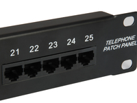 Equip Patchpanel 25x Cat3 19 1u Dual-idc-komp. Schwarz 1