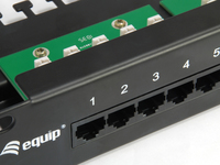 Equip Patchpanel 25x Cat3 19 1u Dual-idc-komp. Schwarz 3