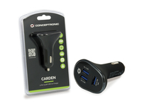 Conceptronic 3-port Usb Car Charger, 31.5w 7