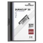 Durable - Klemmappe Duraclip 3mm D-grau