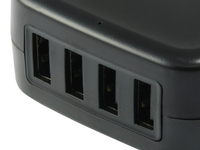 Conceptronic Ladegert 4port 25w Eu, 5v / 5a, Schwarz 5