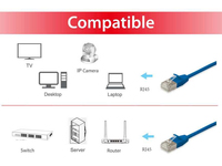 Equip Patchkabel Cat6a S/ ftp 2xrj45 10.00m Blau (sstp) Slim 2