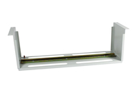 ALLNET 19zbh. Gerätehalter für Hutschiene/ DIN-Rail Geräte, T150mm/ 3HE, Lichtgrau, Frontmontage, 1