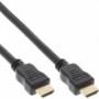 Inline -  HDMI Kabel, High Speed HDMI Cable with Ethernet, Stecker / Stecker, schwarz / gold, 3m (17503P)