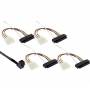 Inline -  Mini SAS HD Kabel, SFF-8643 gewinkelt zu 4x SFF-8482 (29-pol.) + Strom, 0,5m (27633A)