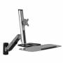 Tripp Lite - 1fach Monitor-Wandhalterung 33,0 cm (13) - 81,3 cm (32) Drehbar, Tastaturablage, Neigbar+Schwenkbar, Schwenkbar, Ausziehbar (WWS [DE-Version, German Keyboard]