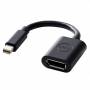 Dell - DELL 470-13627 20-pin DisplayPort FM Apple mini-DisplayPort M Black cable interface/gender adapter