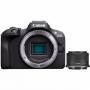 Canon - EOS R100 + RF-S 18-45mm F4.5-6.3 IS STM Kit - 24,1 MP - 6000 x 4000 Pixel - CMOS - 4K Ultra HD - 309 g - Schwarz (6052C013)