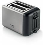 Bosch - TAT3P420DE Tostadora 2 rebanada (s) Negro - Plata 970 W (TAT3P420DE)