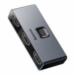 Baseus - Matrix HDMI 4K HD Splitter Kabelsplitter Grau (6953156219700)