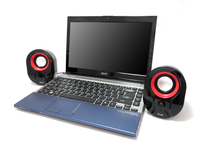Equip Stereo 2.0 Lautsprecher F. Notebook U. Pc, Schwarz/ rot 2