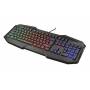 Trust Tru Gxt 830 Gaming Keyboard -Standard -Verkabelt -U - TRU GXT 830 GAMING KEYBOARD - Standard - Verkabelt - USB - Membran-Schlsselschalter - RGB-LED - Schwarz (22278) [DE-Version, German Keyboard]