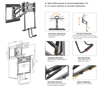 Equip Monitor Tischhalterung 43-50 Pull-down Tv Wand Schw. 2