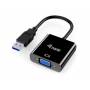Equip Adapterkabel Usb3.0->vga St / bu 0.15m 1920x1080 / 60hz Sw - Adapter USB3.0-> VGA HD15 1920x1080/60Hz 0.15m sw