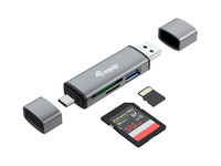 Equip Kartenleser Usb 3.0 Hub Sb-c & Usb-a Sd/ microsd 2