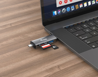 Equip Kartenleser Usb 3.0 Hub Sb-c & Usb-a Sd/ microsd 3