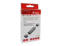 Equip Kartenleser Usb 3.0 Hub Sb-c & Usb-a Sd/ microsd 5