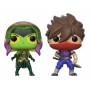 Funko Pop - Pop! Figura 2-pack: Capcom Vs. Marvel: Gamora Vs Strider