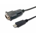 Equip - Adapter USB-C -> Seriell RS232-DB9 St/St 1.50m sw