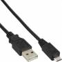 Inline - Fast-charge - USB-Kabel - USB (M) - bis - 5-polig Micro-USB Typ B (M) - 0,5m (USB/USB2.0) - Schwarz (31705Q)