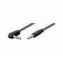 Microconnect - Microconnect AUDLL05A 0.5m 3.5mm 3.5mm Black audio cable