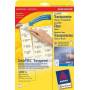 Avery Zweckform - - Adressetiketten - klar - 63,5 x 38,1 mm - 525 Etikett(en) (25 Bogen x 21) (J8560-25)