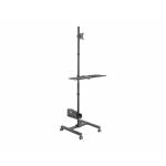 Equip - Bodenstandhalter 17-32/ 1TFT 8kg 1Ablage sw lite Retail
