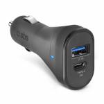 Sbs - KFZ-Ladeger�t 10W USB-C 3A/USB-A 2,1A schwarz