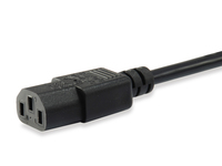 Equip Netzkabel Anschl. Schukon. 1.80m Gewinkelt Schwarz Pol 2