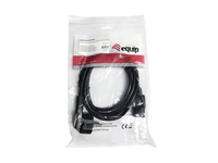 Equip Netzkabel Anschl. Schukon. 1.80m Gewinkelt Schwarz Pol 4