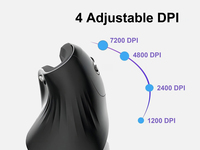 Equip Ergonomische Maus Usb-a/ -c Stecker L+ r 1.80m Schwarz 6