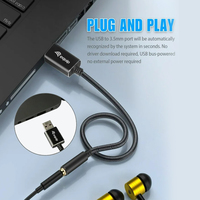 Equip Adapter Usb-a-> 4-pin 3.5mm St/ bu Dac 0.15m Beige 3