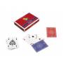Giochi Da Tavolo - Dal Negro: san Siro Plastica Poker, Rummy Playing Cards With Back Red / Blue 55 Per Deck