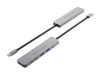 Conceptronic 6-1 Dock Usb-c->hdmi, 2xusb-a, 3xusb-c, + 25cm Gr 2