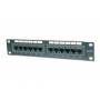 Digitus - DIGITUS Patchpanel 1HE 12-Port Cat5e ClassD geschirmt schw.