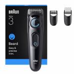 Braun - Series 3 Beard Trimmer BT3520 244978 Akku/Netz black/blue 3 Aufstze (244978)