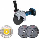 Bosch Powertools - Akku-Winkelschleifer BITURBO GWS 18V-180 P Professional solo,  180mm