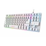 Trust - GXT 833W Thado Tastatur USB QWERTZ Deutsch Wei (24740) [DE-Version, German Keyboard]