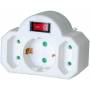 Brennenstuhl - Adapterstecker Euro 2+Schutzkontakt 1 mit Schalter, Steckdosenadapter